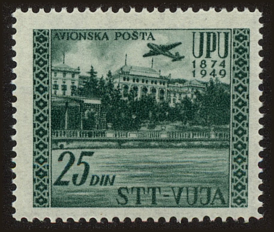 Front view of Trieste (Zone B) C20 collectors stamp