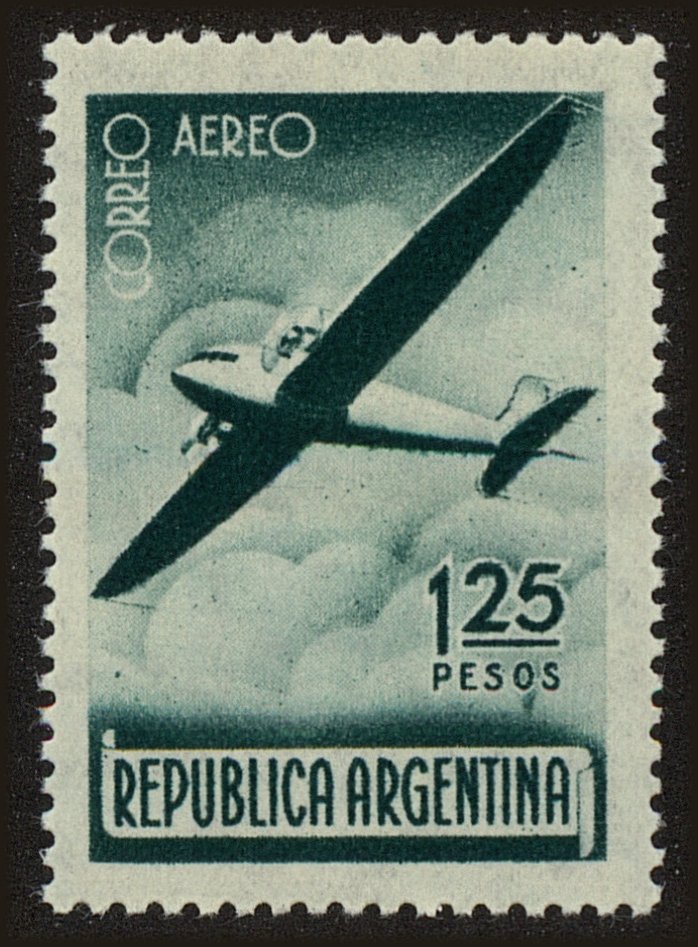 Front view of Argentina C41 collectors stamp