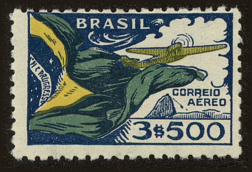 Front view of Brazil C31 collectors stamp