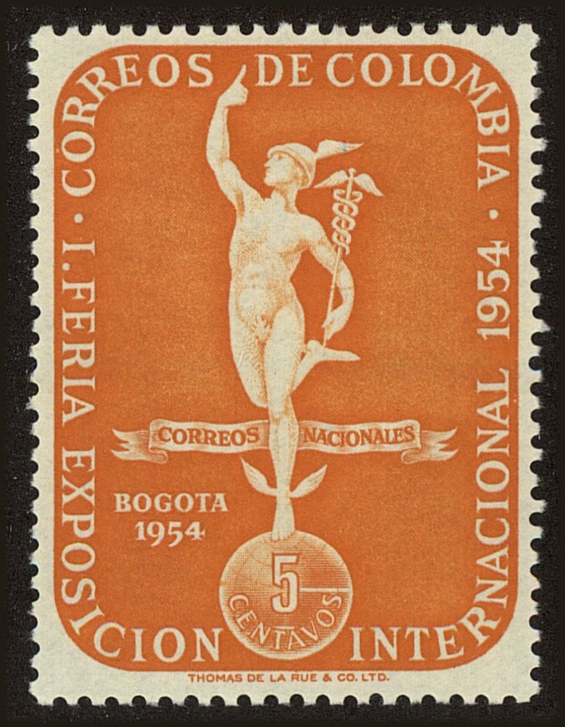 Front view of Colombia 628 collectors stamp