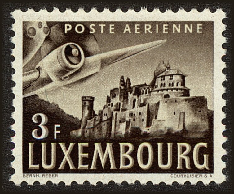 Front view of Luxembourg C9 collectors stamp
