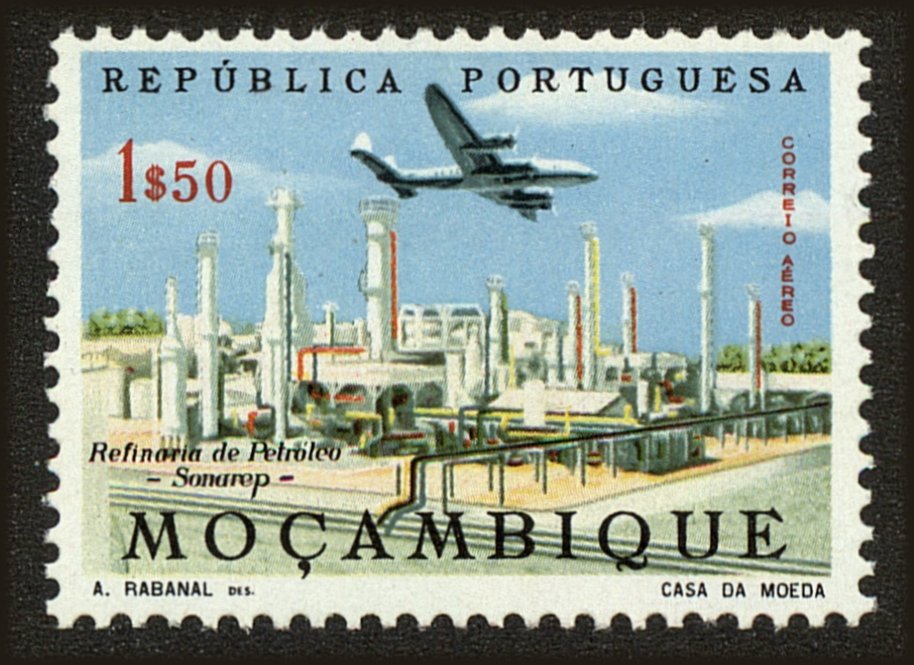 Front view of Mozambique C29 collectors stamp