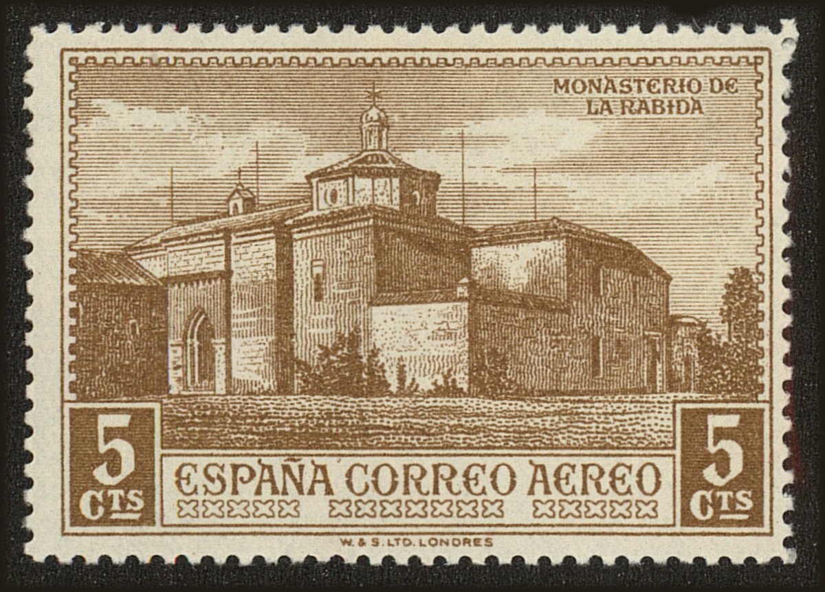 Front view of Spain C32 collectors stamp