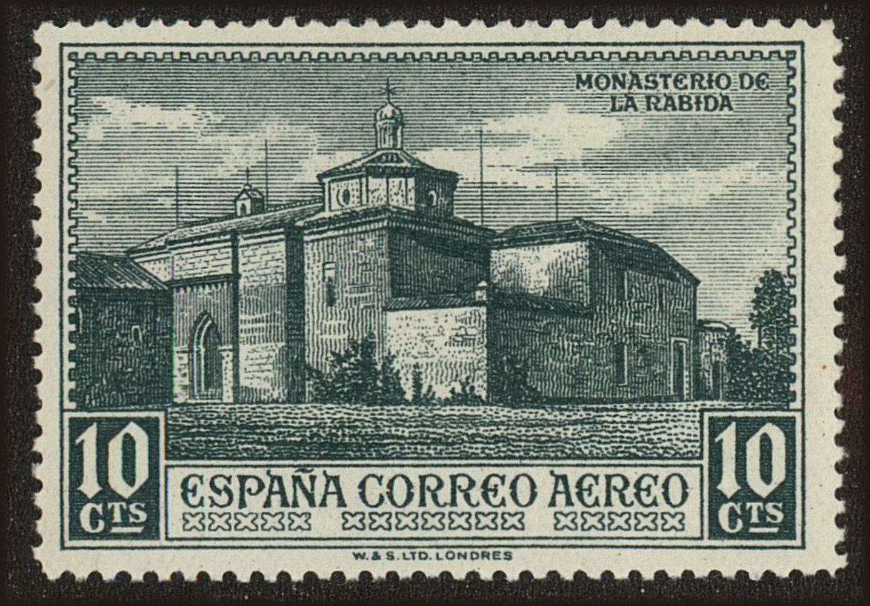 Front view of Spain C33 collectors stamp