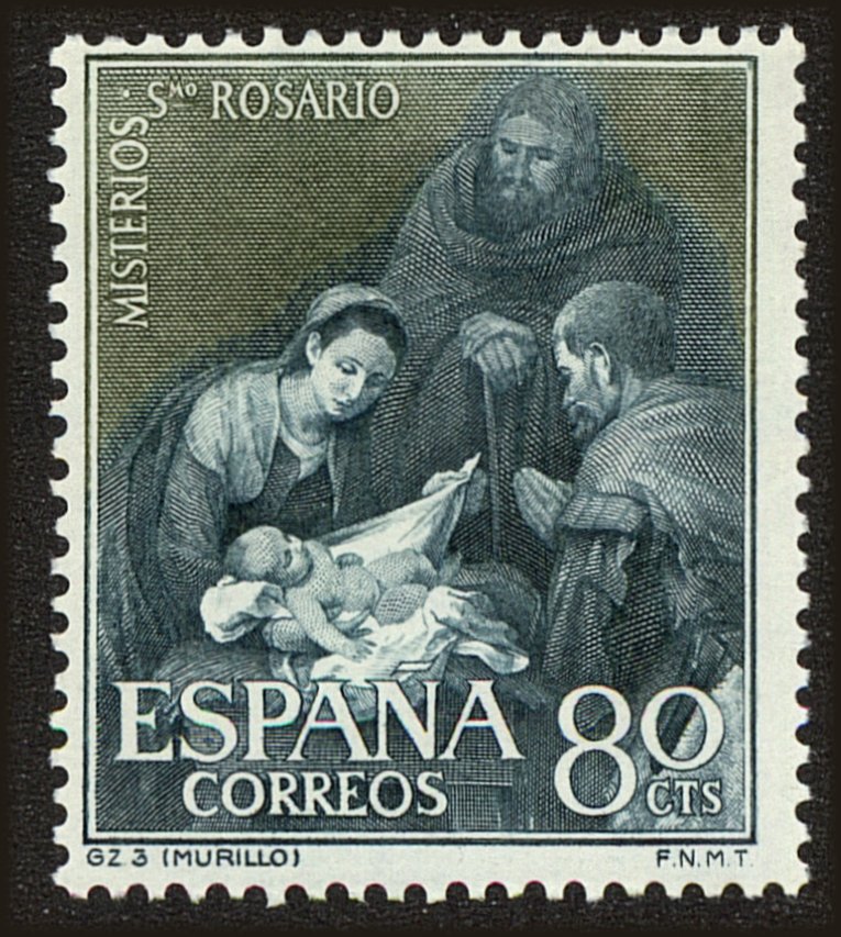 Front view of Spain 1142 collectors stamp