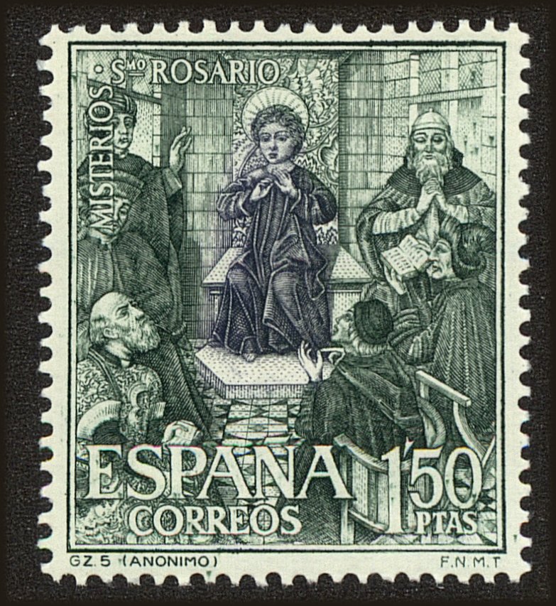 Front view of Spain 1144 collectors stamp