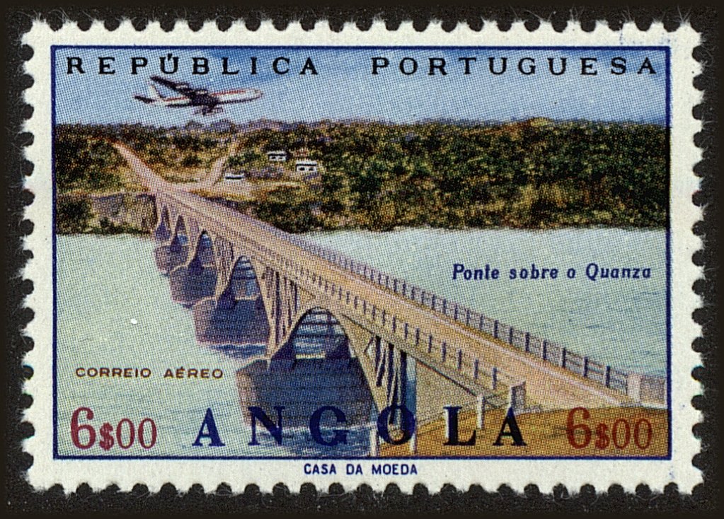 Front view of Angola C32 collectors stamp