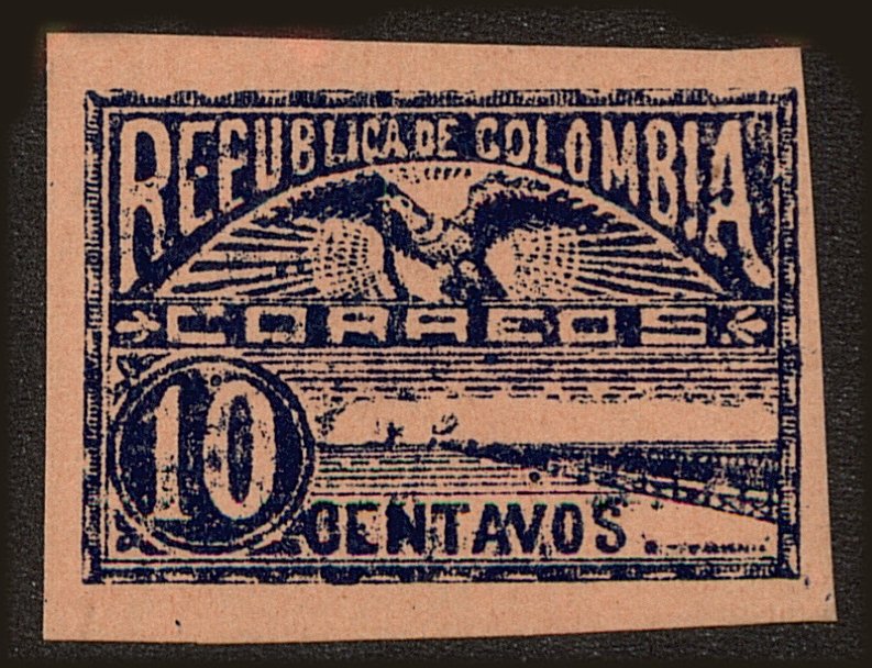 Front view of Colombia 243 collectors stamp