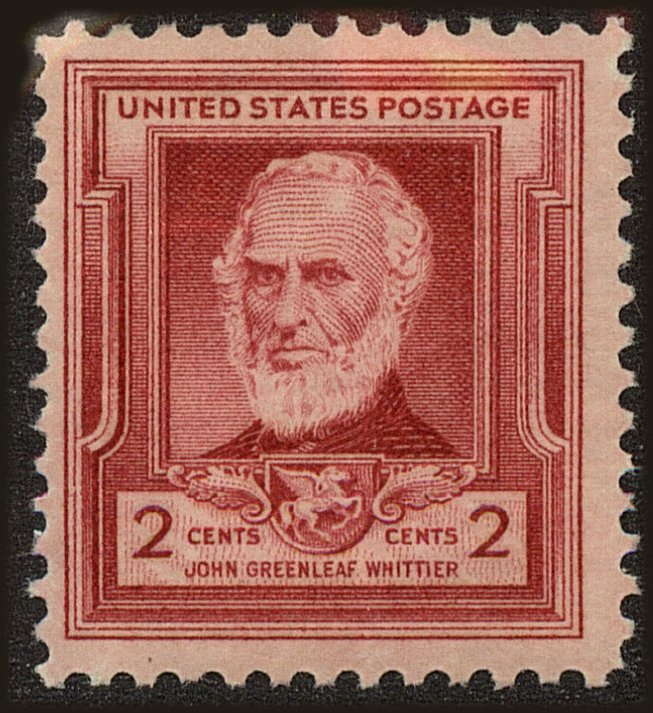 Front view of United States 865 collectors stamp