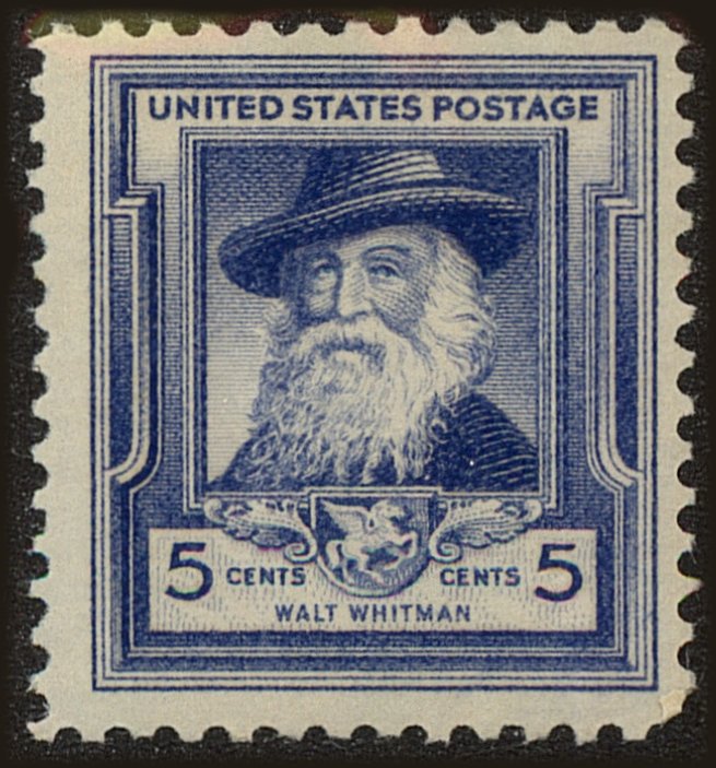 Front view of United States 867 collectors stamp