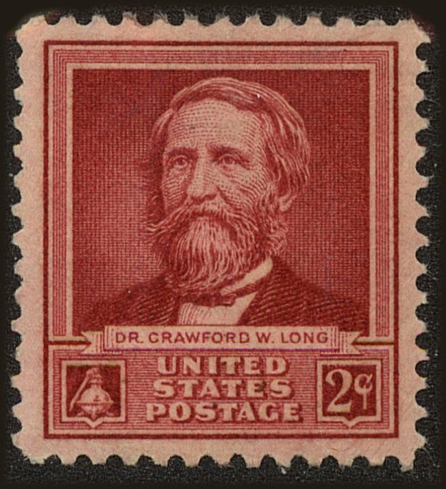 Front view of United States 875 collectors stamp