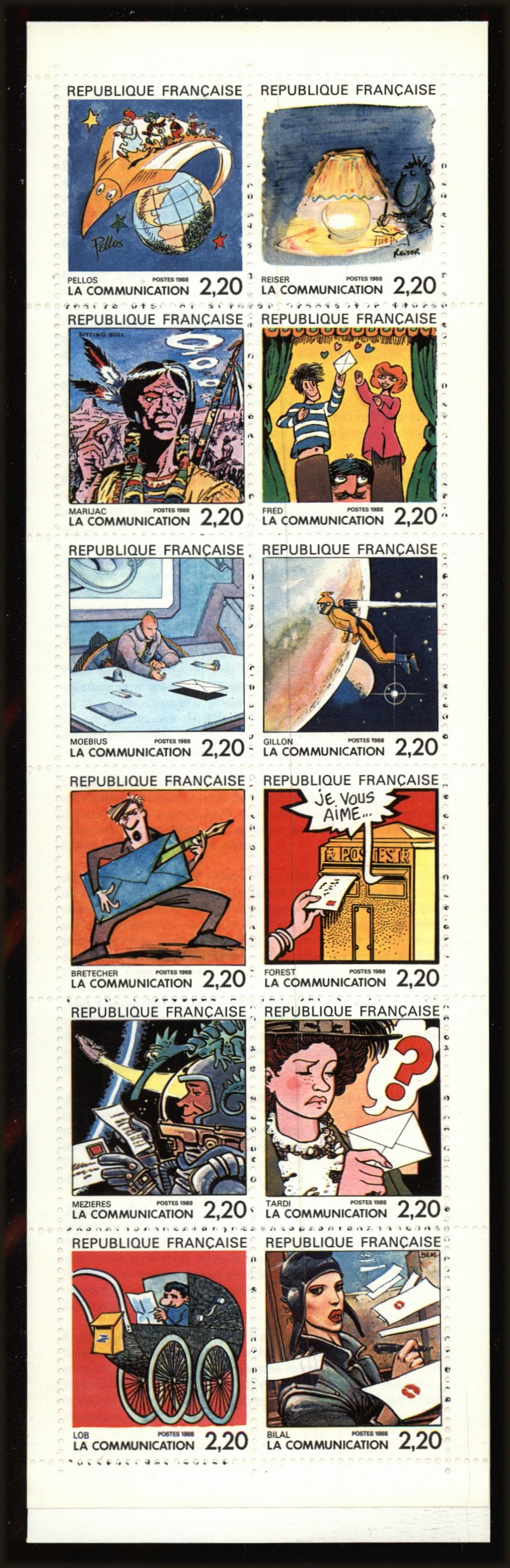 Front view of France 2099a collectors stamp