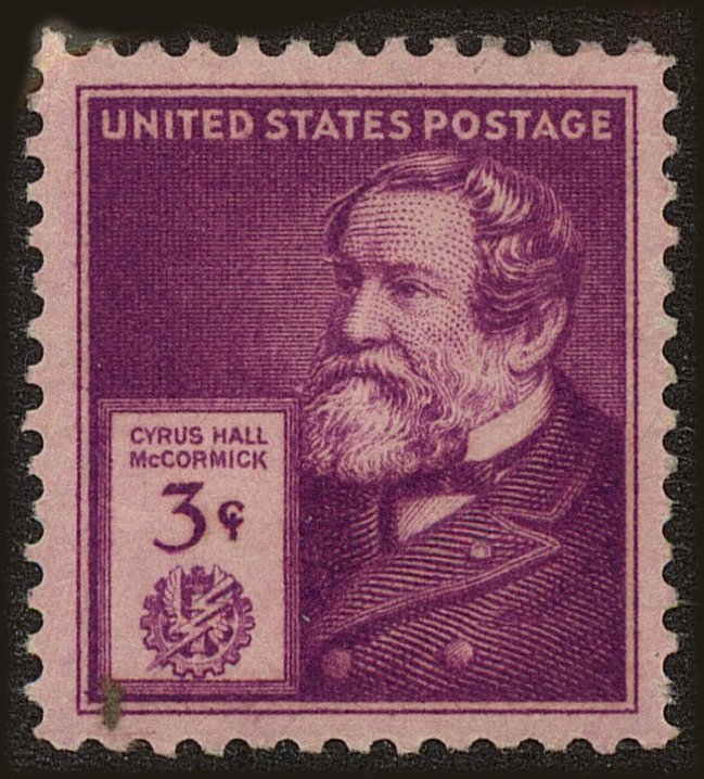 Front view of United States 886 collectors stamp