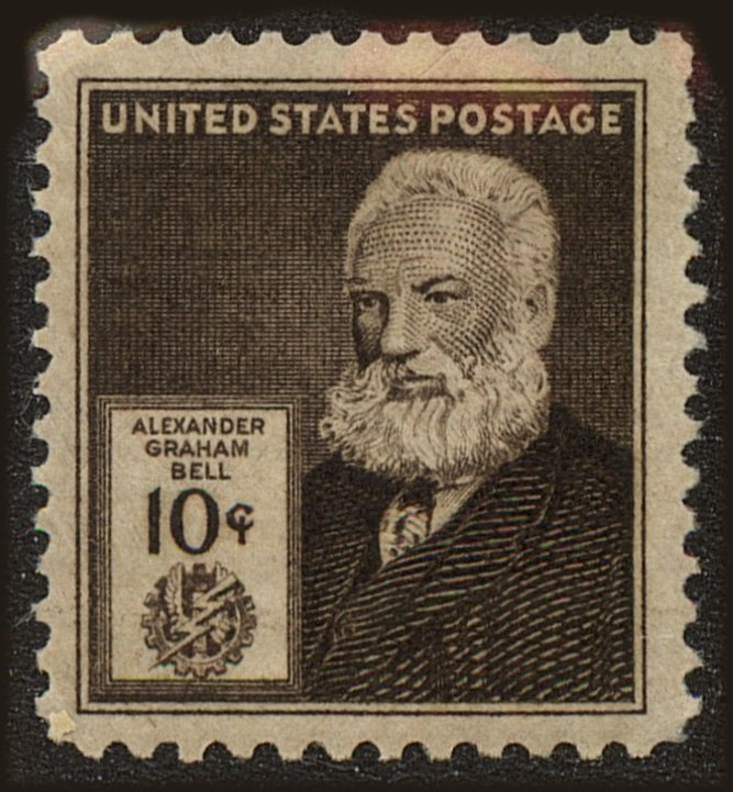 Front view of United States 893 collectors stamp