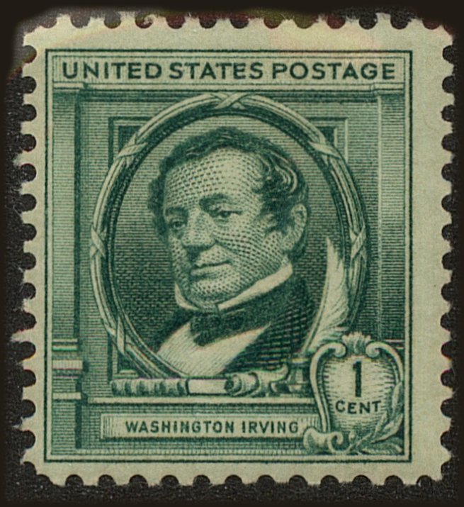 Front view of United States 859 collectors stamp