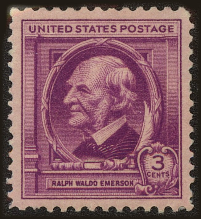 Front view of United States 861 collectors stamp