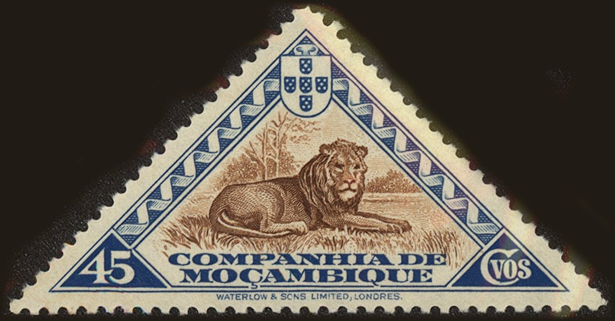 Front view of Mozambique Company 182 collectors stamp