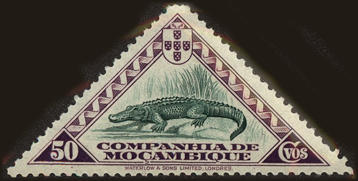 Front view of Mozambique Company 183 collectors stamp