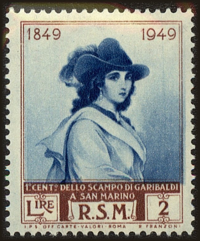 Front view of San Marino 297 collectors stamp