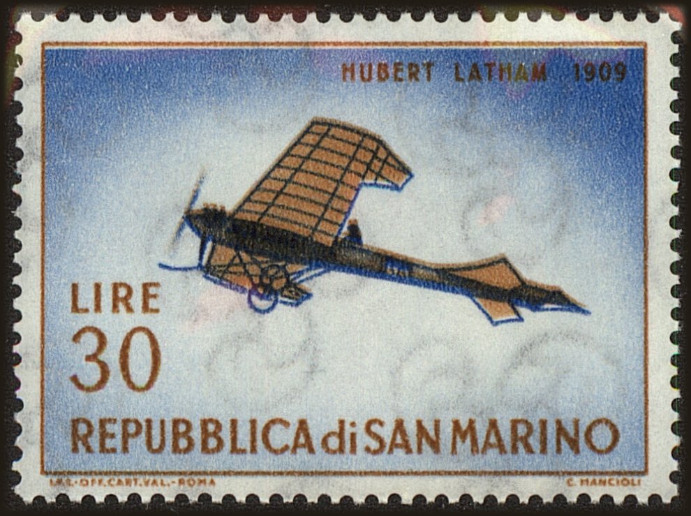Front view of San Marino 515 collectors stamp
