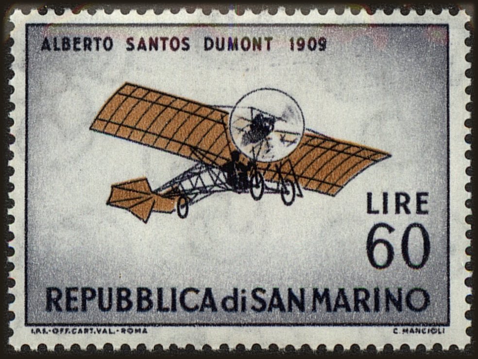 Front view of San Marino 516 collectors stamp