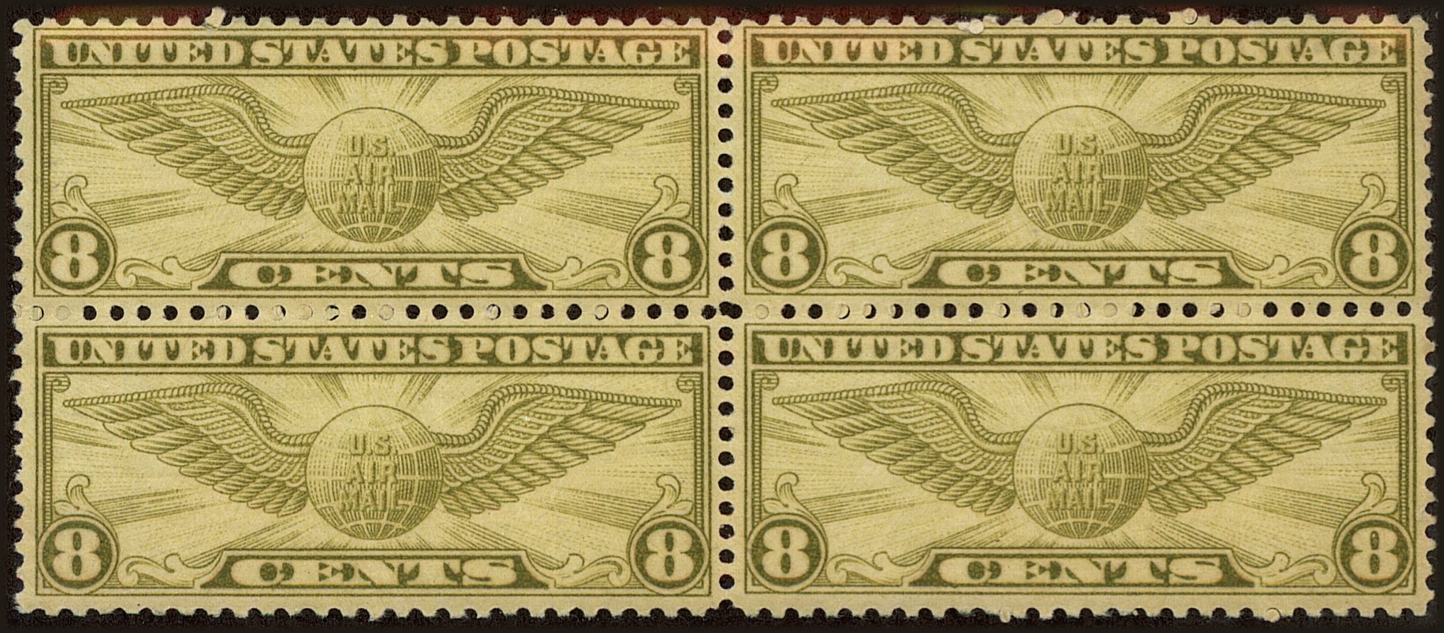 Front view of United States C17 collectors stamp