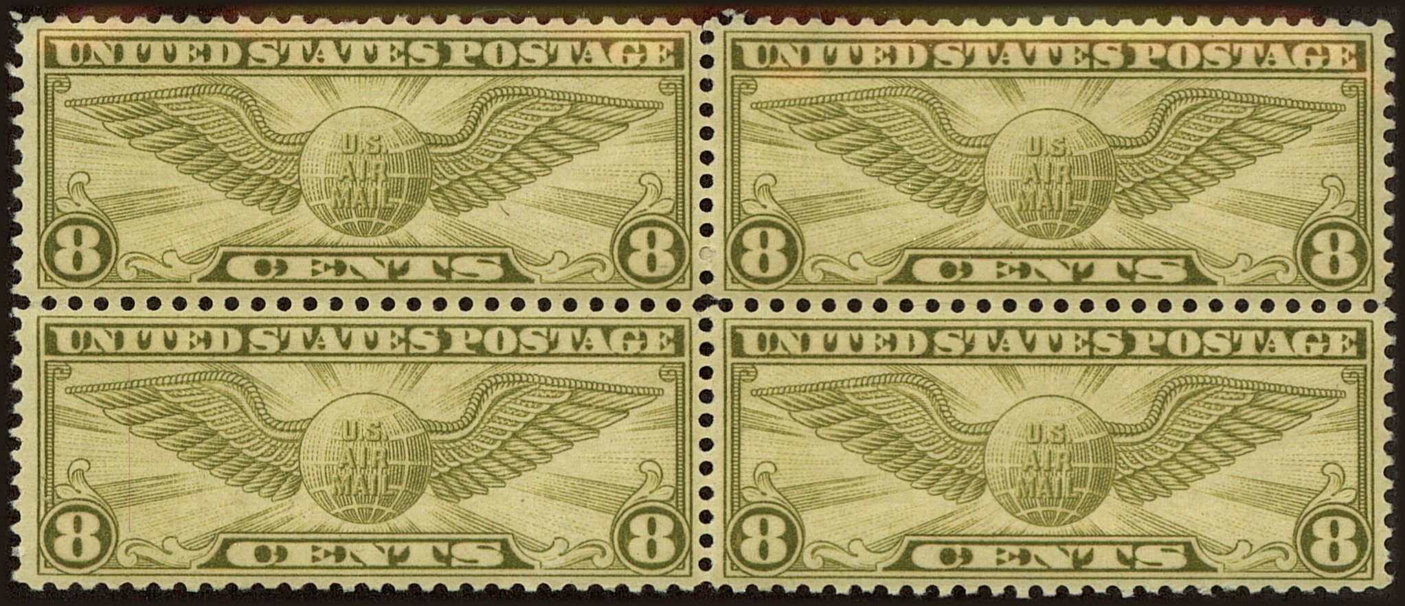 Front view of United States C17 collectors stamp