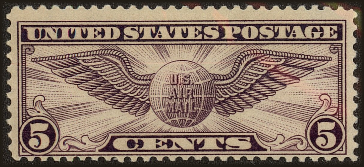 Front view of United States C16 collectors stamp