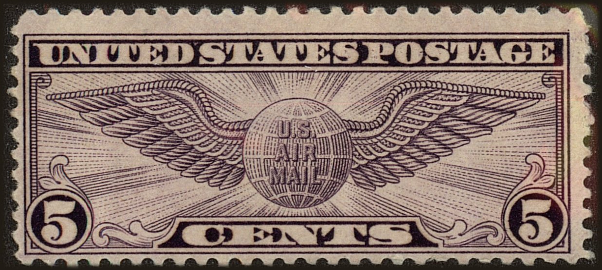 Front view of United States C16 collectors stamp