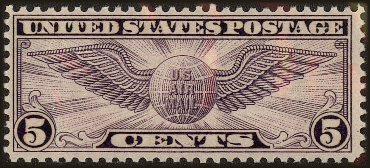 Front view of United States C16 collectors stamp
