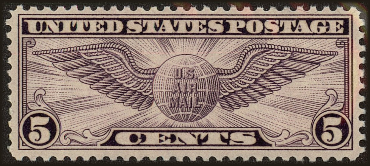 Front view of United States C16 collectors stamp