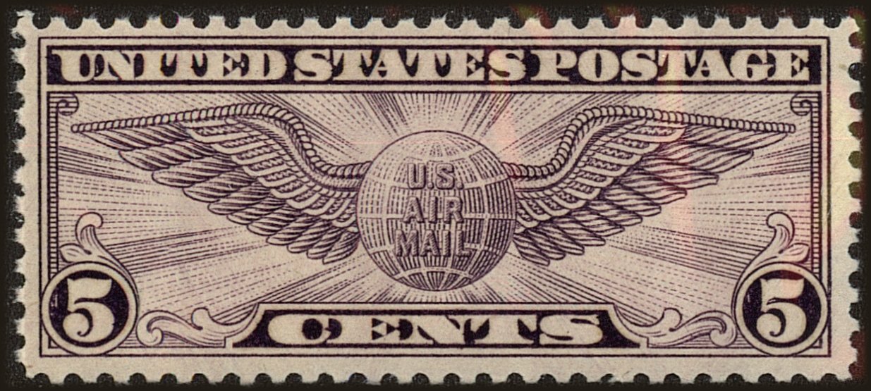 Front view of United States C16 collectors stamp