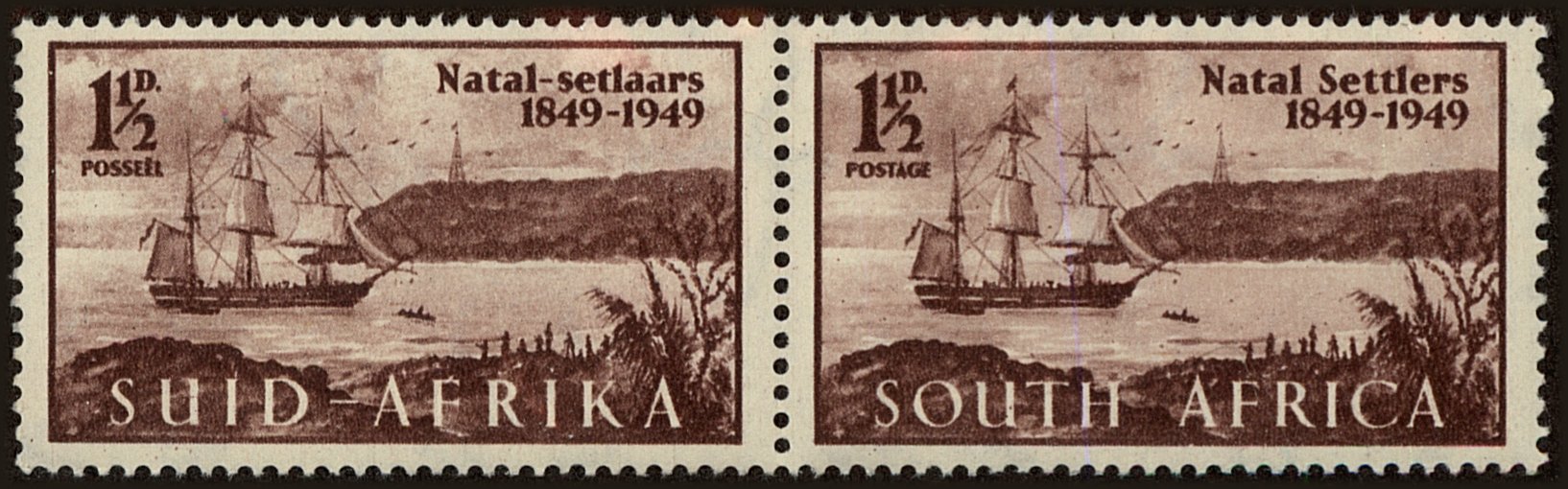 Front view of South Africa 108 collectors stamp