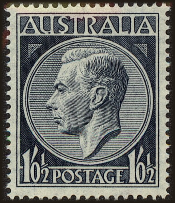 Front view of Australia 247 collectors stamp