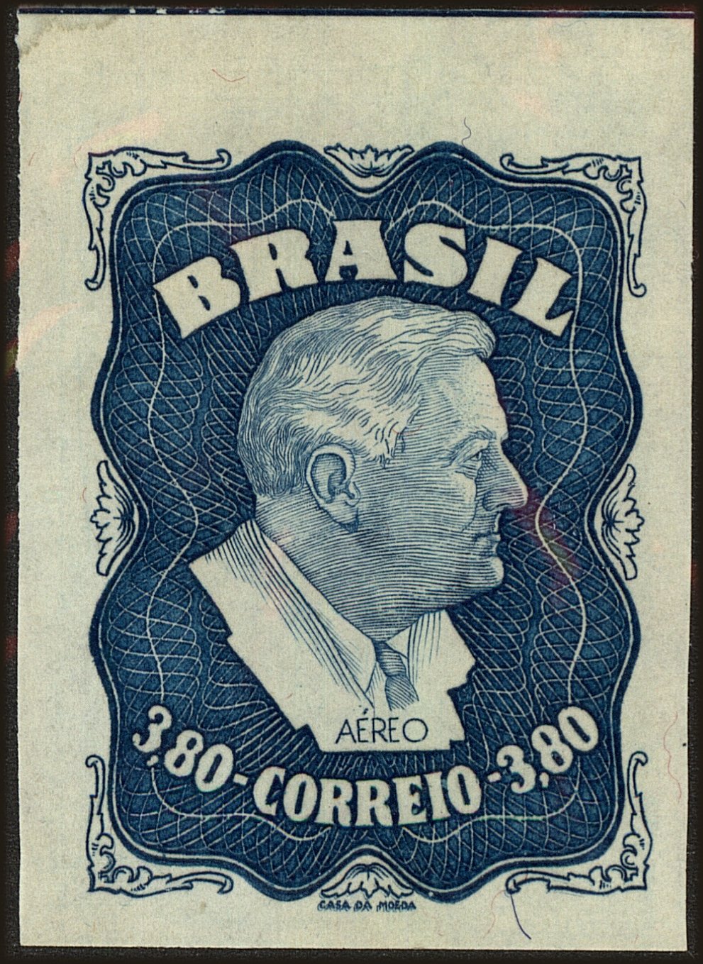 Front view of Brazil C76 collectors stamp