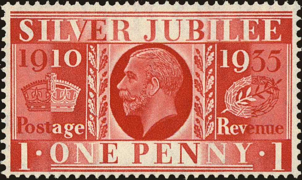 Front view of Great Britain 227 collectors stamp