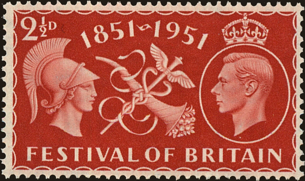 Front view of Great Britain 290 collectors stamp