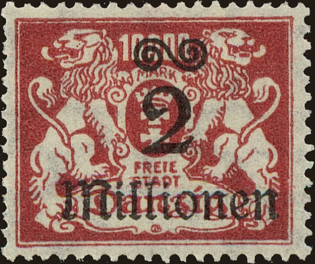 Front view of Danzig 145 collectors stamp