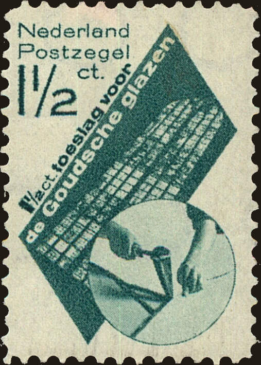 Front view of Netherlands B48 collectors stamp