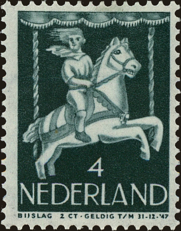 Front view of Netherlands B171 collectors stamp