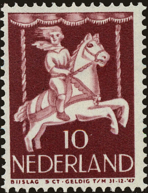 Front view of Netherlands B173 collectors stamp
