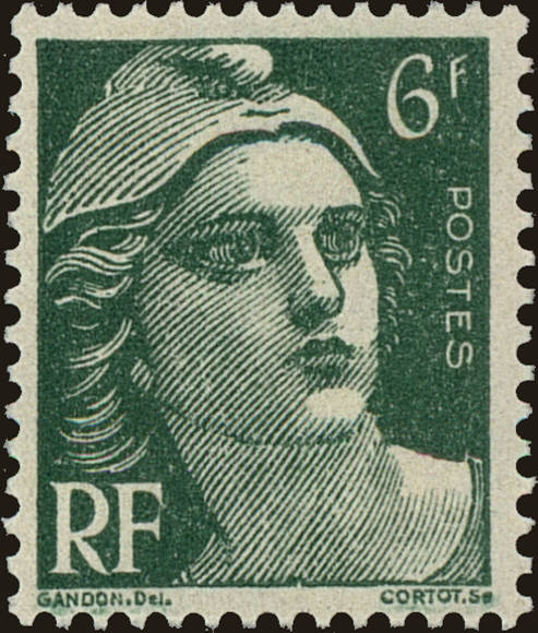 Front view of France 651 collectors stamp