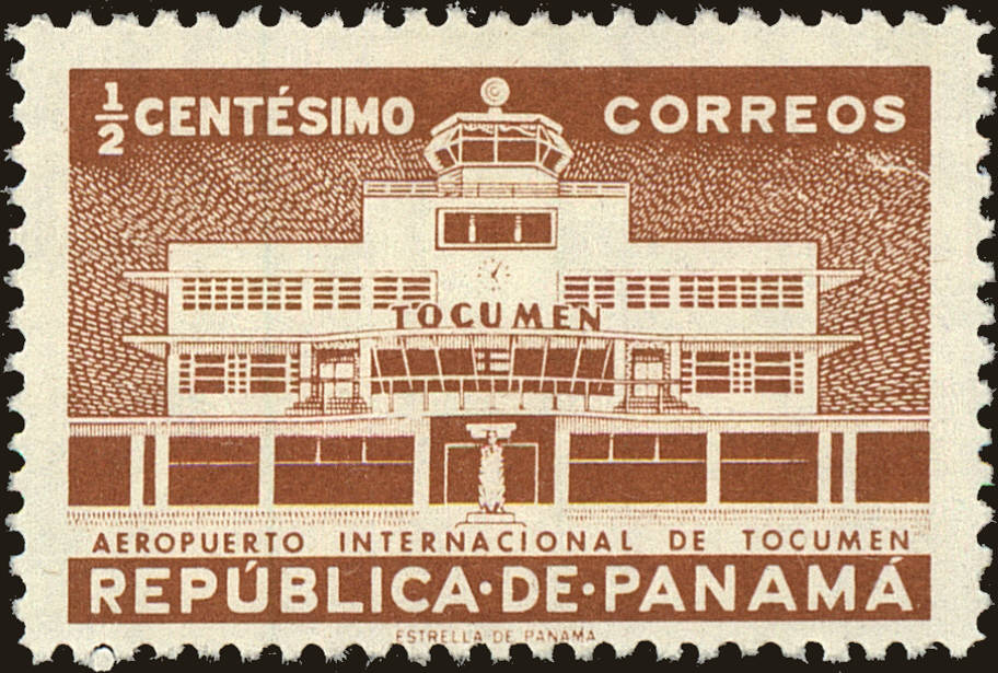 Front view of Panama 398 collectors stamp