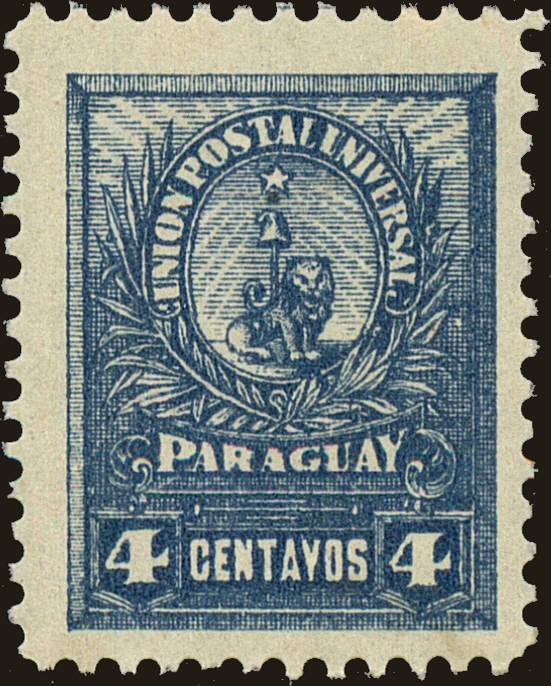 Front view of Paraguay 62 collectors stamp