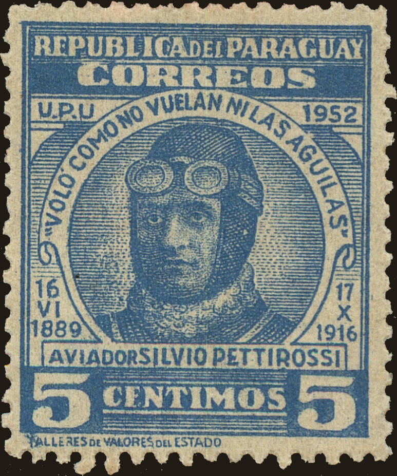 Front view of Paraguay 474 collectors stamp