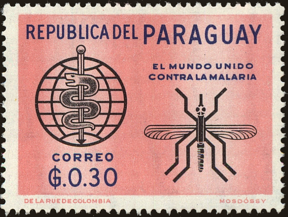 Front view of Paraguay 674 collectors stamp