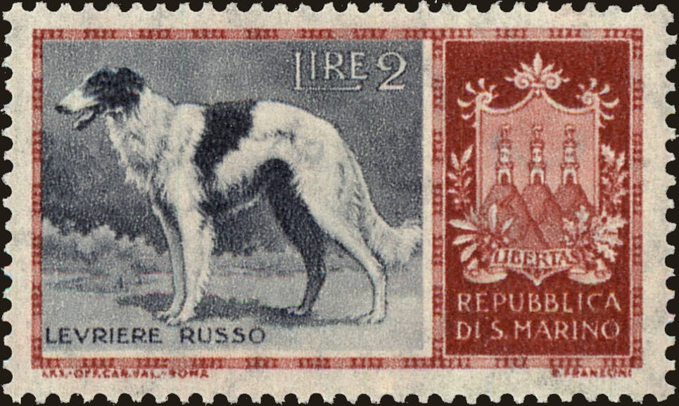 Front view of San Marino 376 collectors stamp