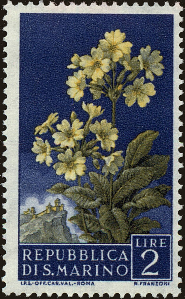 Front view of San Marino 395 collectors stamp
