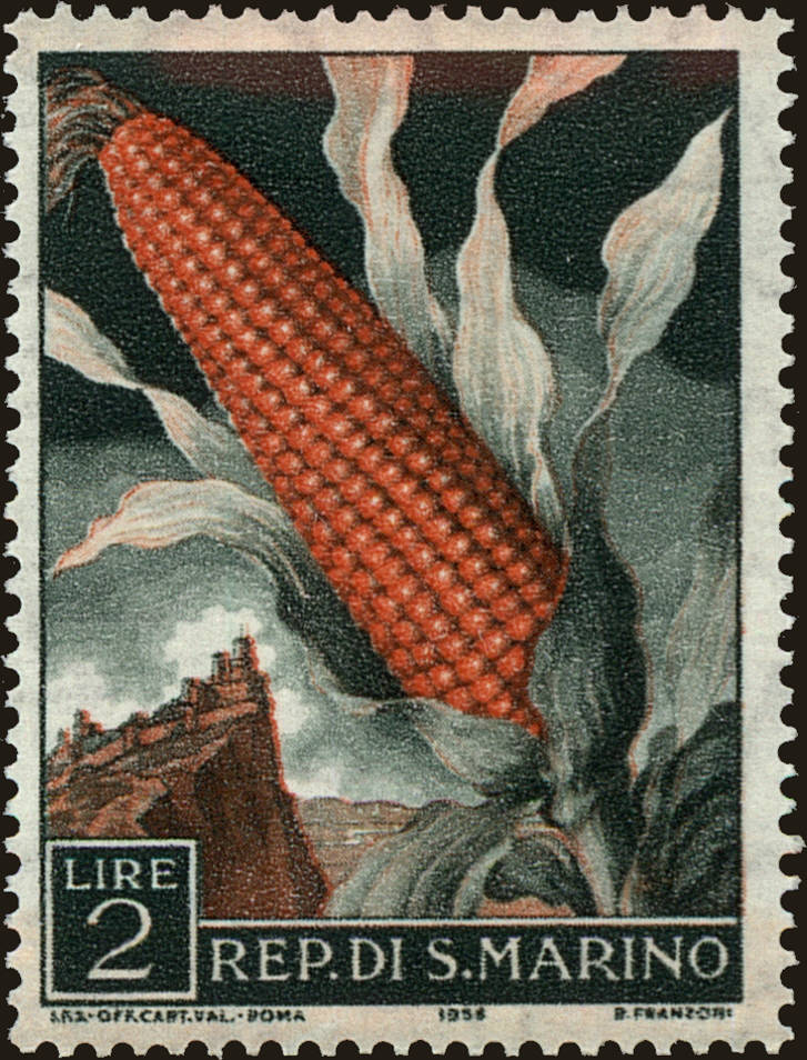 Front view of San Marino 417 collectors stamp
