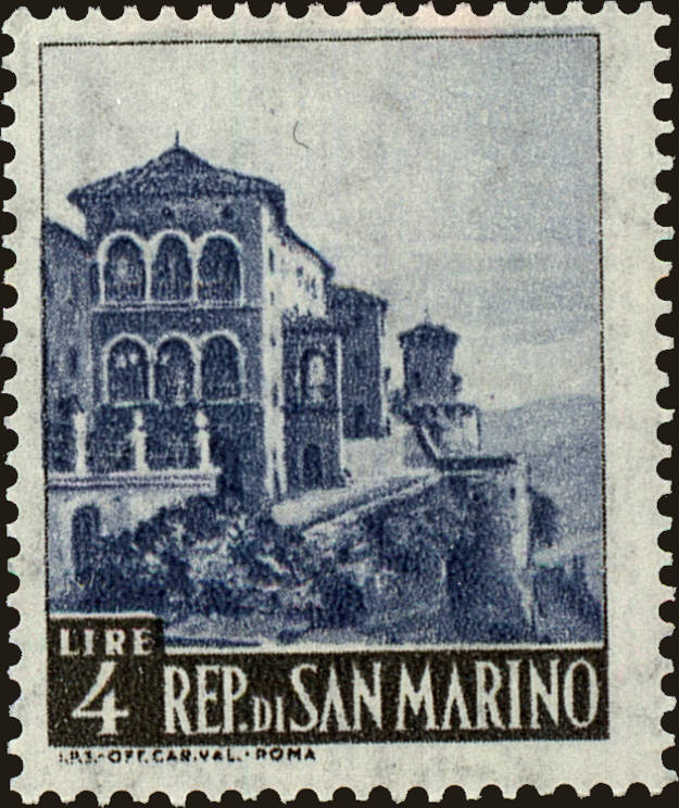 Front view of San Marino 474 collectors stamp